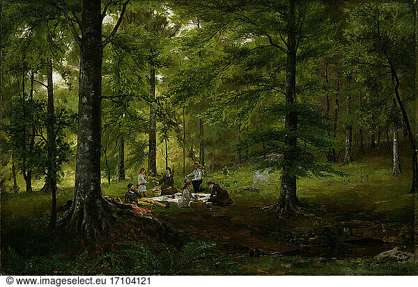 John Martin Tracy  1843–1893. Untitled––Picnic Scene   ca. 1870. Painting  oil on canvas.
Inv. Nr. 1994.44.1
Washington  Smithsonian American Art Museum.