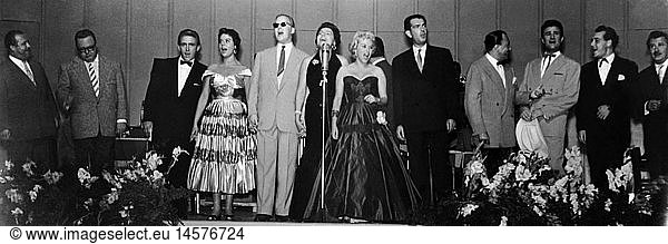 Johns  Bibi  * 21.1.1929  Swedish singer and actress  group picture  1950s