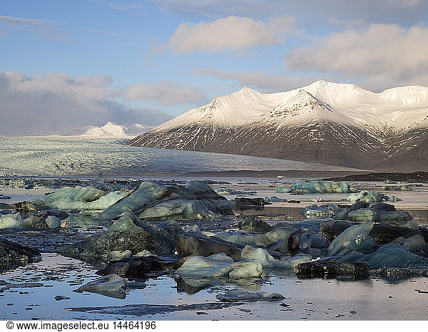 Jokulsarlon Eisberg-Gletscherlagune  Island  Polarregionen