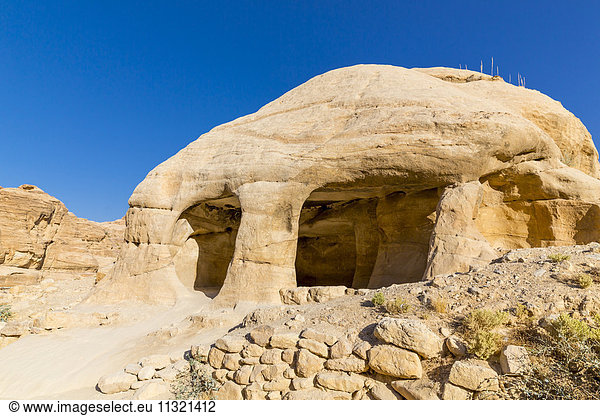 Jordanien  Petra  Blick zum Felsengrab