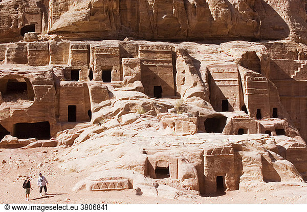 Jordanien Petra Gräber teilweise ungeöffnet