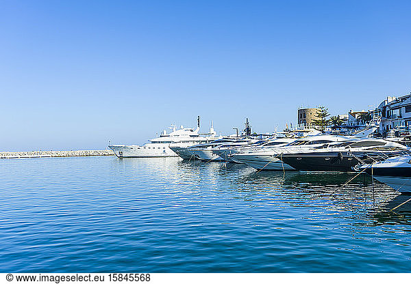 Jose Banus Marina in Marbella  Malaga  Spanien