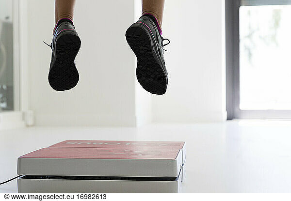 jump height analysis during a fitness assessment