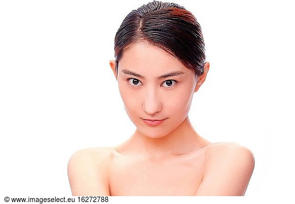 Junge Frau Make-up Gesicht Porträt