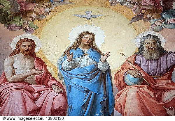 Jungfrau Maria  Jesus und Gott  Vatikanisches Museum.