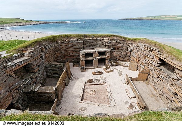 Jungsteinzeit Neolithikum Spätsteinzeit Europa Dorf Schottland