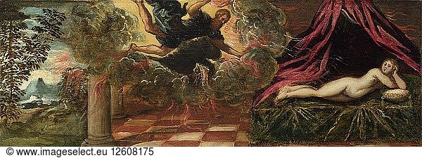 Jupiter und Semele  um 1545. Künstler: Tintoretto  Jacopo (1518-1594)