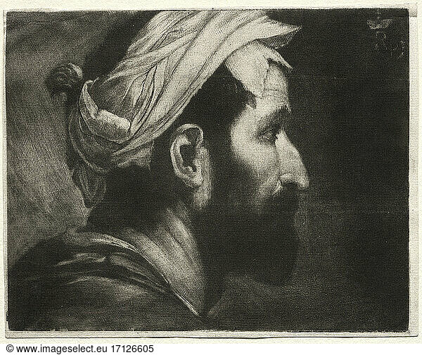 Jusepe de Ribera. The Little Executioner  1662. Print  Mezzotint.
Inv. No. 1947.153 
Cleveland  Museum of Art.