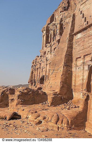 Königliche Gräber  Nabatäerstadt Petra  nahe Wadi Musa  Jordanien  Asien