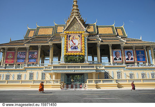 Königlicher Palastkomplex  Phnom Penh  Kambodscha  Indochina  Kambodscha  Südostasien  Asien