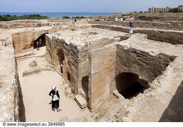 Königsgräber  Tombs of the Kings  nahe Pafos  auch Paphos  Südzypern  griechisch  Westküste  Insel Zypern  Südeuropa