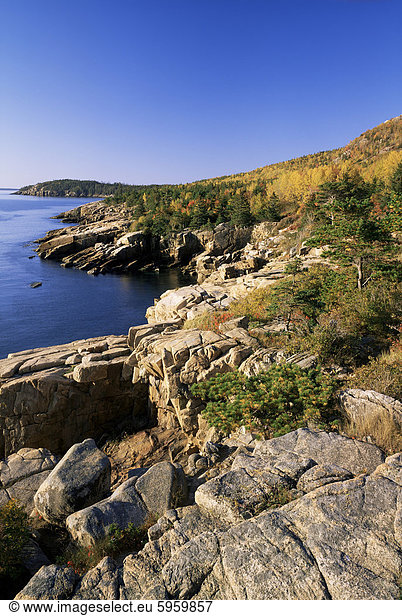 Küste  Acadia National Park  Maine  New England  Vereinigte Staaten von Amerika (U.S.A.)  Nordamerika