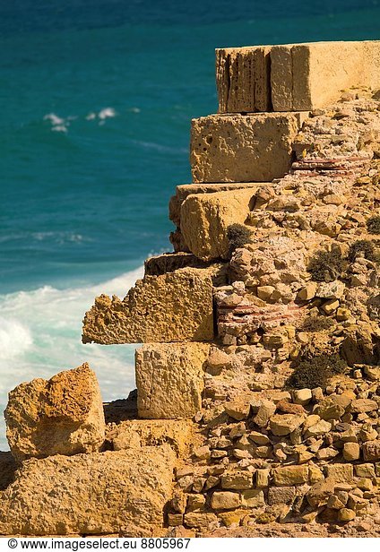 Küste Großstadt Meer Ruine Besuch Treffen trifft Entdeckung 1 UNESCO-Welterbe 8 April Libyen römisch