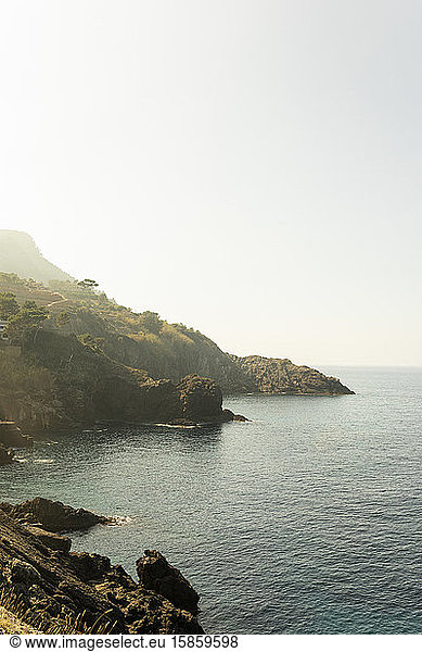 Küste von Mallorca bei Banyalbufar auf der Insel Mallorca