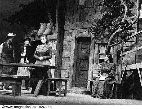 Käthe Dorsch.
Actress.
Neumarkt (Oberpfalz) 29.12.1890 – Vienna 25.12.1957. Character picture (middle) in “One Family By Leonore Coffee and William J. Cowen 
German Theatre Berlin (premiere on 9.11.1946  director Paul Bildt  picture: Teo Otto). Photo  11/1946  Abraham Pisarek.