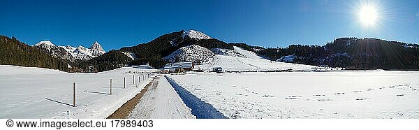 Kaiserau Ski Resort  Gesäuse National Park  Styria  Austria  Europe