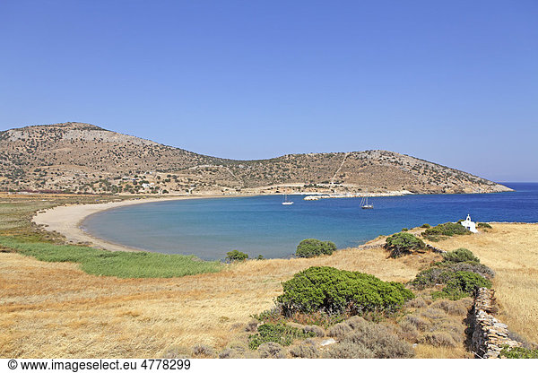 Kalantos-Bucht  Insel Naxos  Kykladen  Ägäis  Griechenland  Europa