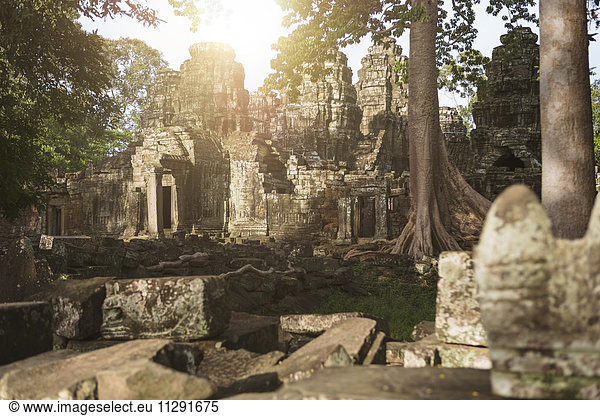 Kambodscha  Angkor  Siem Reap  Blick auf den Banteay Kdei Tempel