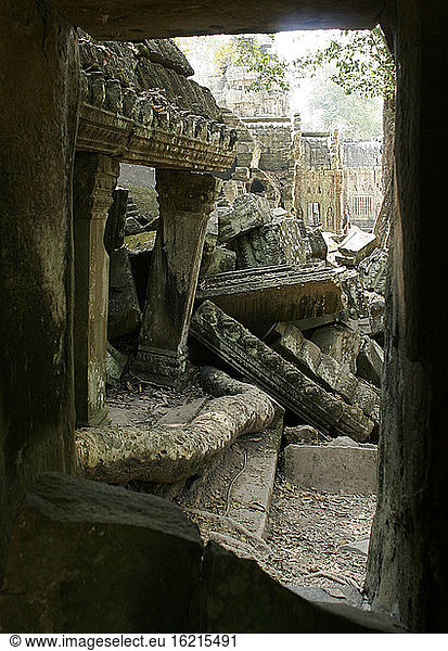 Kambodscha  Angkor  Siem Reap  Ta-Prohm-Tempel