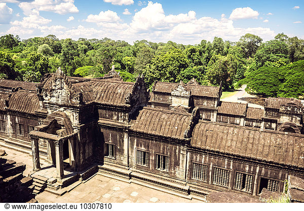 Kambodscha  Siem Reap  Angkor Wat Tempel