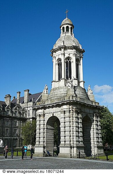 Kampanile  Universität  Trinity College Dublin  Dublin  County Dublin  Irland  Glockenturm  Europa