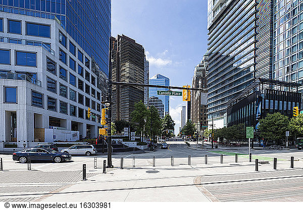 Kanada  Britisch-Kolumbien  Vancouver  Kreuzung Canada Place