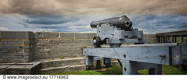 Kanone in der Fort Henry National Historic Site; Kingston  Ontario  Kanada