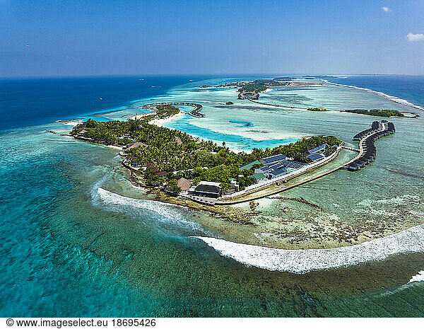 Kanuhura island resort at Indian Ocean in Maldives