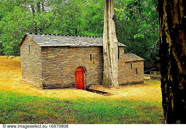 Kapelle des Salvador  Samos  Lugo  Spanien