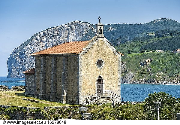 Kapelle Santa Catalina Mundaka Baskenland Spanien.