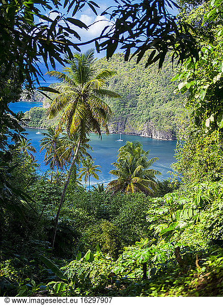 Karibik  Antillen  Kleine Antillen  St. Lucia  Soufriere  Bucht