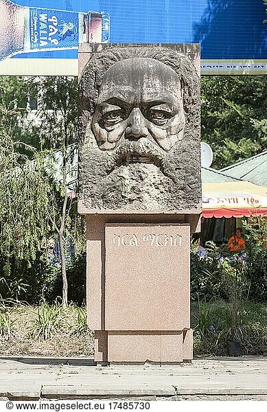 Karl Marx Statue  Addis Abeba  Äthiopien  Afrika