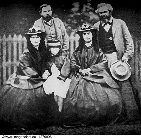 Karl Marx with his daughters Jenny Karl Marx with his daughters Jenny ...