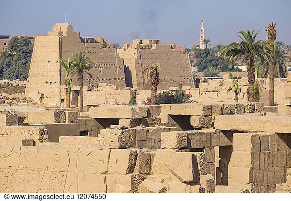 Karnak-Tempel,  UNESCO-Weltkulturerbe,  bei Luxor,  Ägypten,  Nordafrika,  Afrika