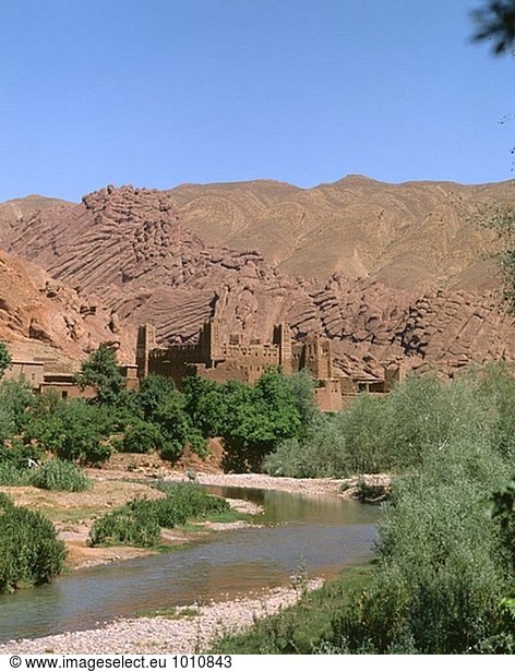Kasbah. Dades Tal. Hight Atlas. Marokko.