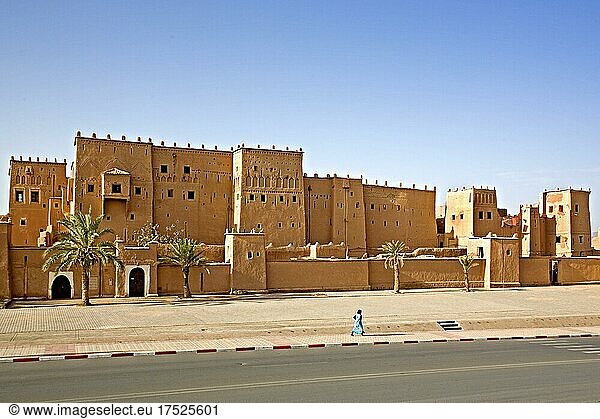 Kasbah in Ouarzazate  Marokko  Afrika