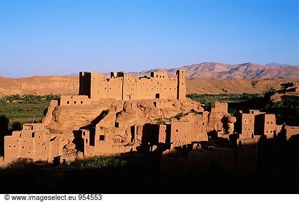 Kasbah Kelaa M´gouna Bereich. Dades Tal. Hoher Atlas. Marokko