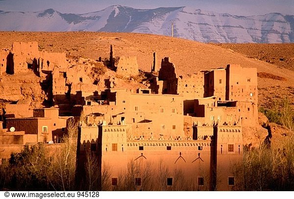 Kasbah von Kelaa M´gouna Umgebung. Dades Tal. Hoher Atlas. Marokko