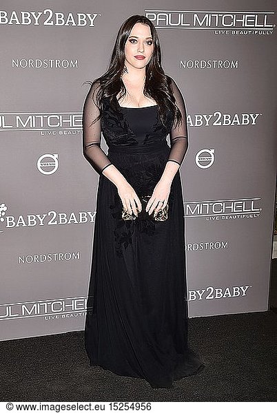 Kat Dennings arrives at the The 2018 Baby2Baby Gala Presented By Paul Mitchell Event at 3LABS on November 10  2018 in Culver City  California.