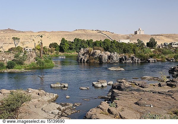 Kataraktlandschaft Nil  Assuan  Aegypten