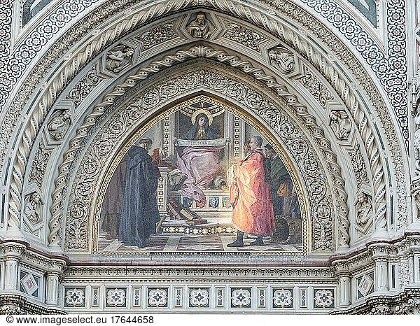 Kathedrale Santa Maria del Fiore  Detailansicht  Florenz  Toskana  Italien  Europa