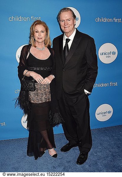 Kathy Hilton (L) and Rick Hilton attend the 7th Biennial UNICEF Ball at the Beverly Wilshire Four Seasons Hotel on April 14  2018 in Beverly Hills  California.