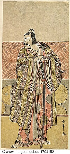 Katsukawa Shunsho 1726–1792. Print  ca. 1615–1868. Edo period (1615–1868).
Polychrome woodblock print; ink and color on paper  30.5 × 13.7 cm.
Inv. Nr. JP3058
New York  Metropolitan Museum of Art.