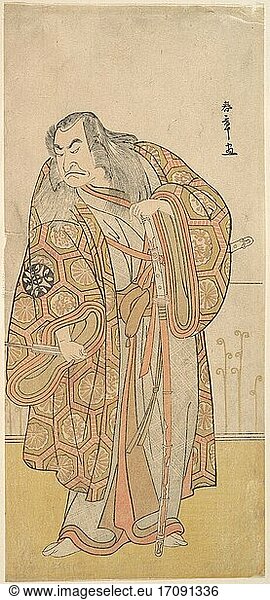 Katsukawa Shunsho 1726–1792. Woodblock print  ca. 1615–1868. Edo period (1615–1868).
Polychrome woodblock print; ink and color on paper  32.1 × 14.6 cm.
Inv. Nr. JP3057
New York  Metropolitan Museum of Art.