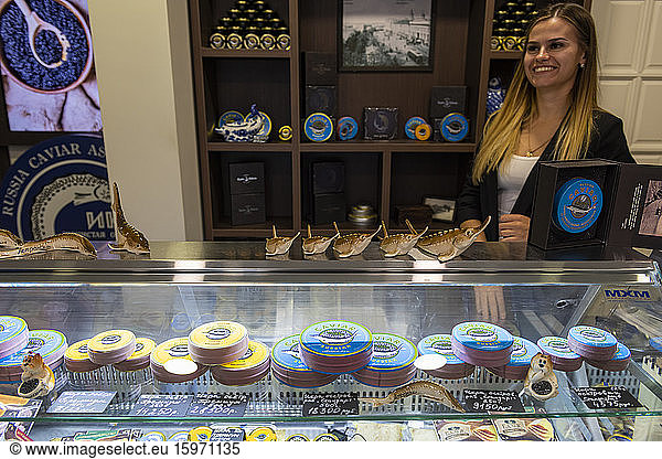 Kaviar zu verkaufen  Astrachan  Gebiet Astrachan  Russland  Eurasien