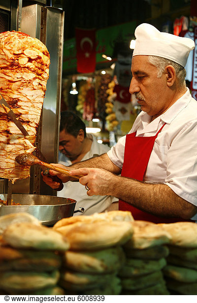 Kebab shop  Istanbul  Turkey  Europe