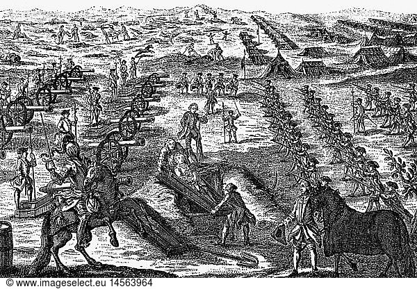 Keith  Jakob 11.6.1698 - 14.10.1758  preuÃŸ. Feldmarschall schott. Herkunft  Szene  BegrÃ¤bnis nach Tod in der Schlacht bei Hochkirch  zeitgenÃ¶ss. Kupferstich