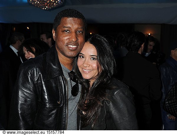 Kenny 'Babyface' Edmonds and Nicole 'Nikki' Pantenburg attend the Universal Music Group Chairman & CEO Lucian Grainge's annual Grammy Awards viewing party on February 10  2013 in Brentwood  California.