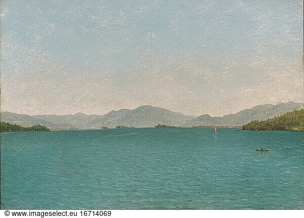 Kensett  John Frederick; 1816–1872. Lake George  Free Study.
Painting  1872. Oil on canvas  25.4 × 35.9 cm.
Inv. No. 74.20
New York  Metropolitan Museum of Art.
