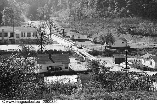 KENTUCKY: MINING TOWN 1952. The coal mining town of David Kentucky built for the workers of Princess Elkhorn Coal Company. Photograph 1952.